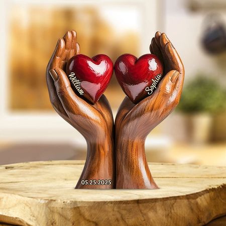 Du und ich, wir schaffen das – personalisiertes Paar, individuell geformte Acryltafel